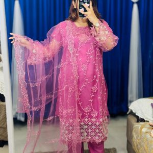 Pakistani Soft Net Sequence Three Piece